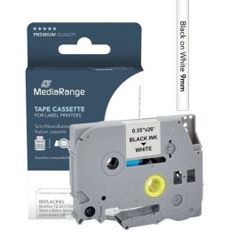 Trak p-touch tze-221 mediarange bel/črn 9mm