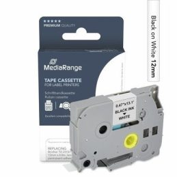 Trak p-touch tze-231s mediarange bel/črn 12mm