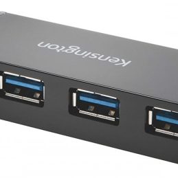 Usb razdelilnik kensington usb 3.0 4-port hub+polnilec k39122eu