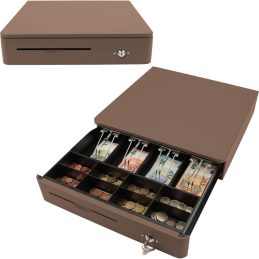 Blagajna olympia m 405 405x400x102 mm rjava 947990121